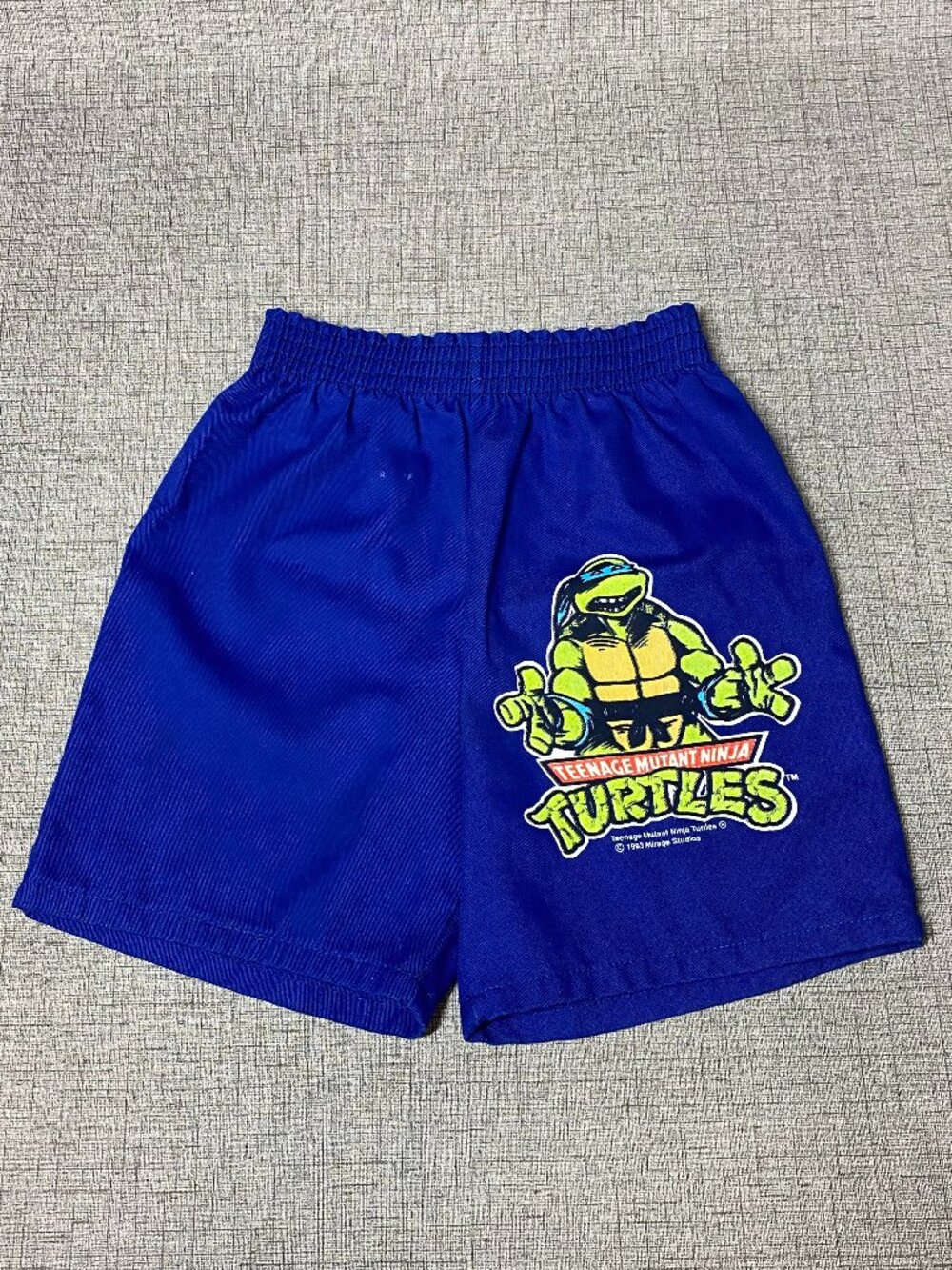 RARE Vintage 1993 Boys TMNT Teenage Mutant Ninja Turtles shorts Leonardo HTF